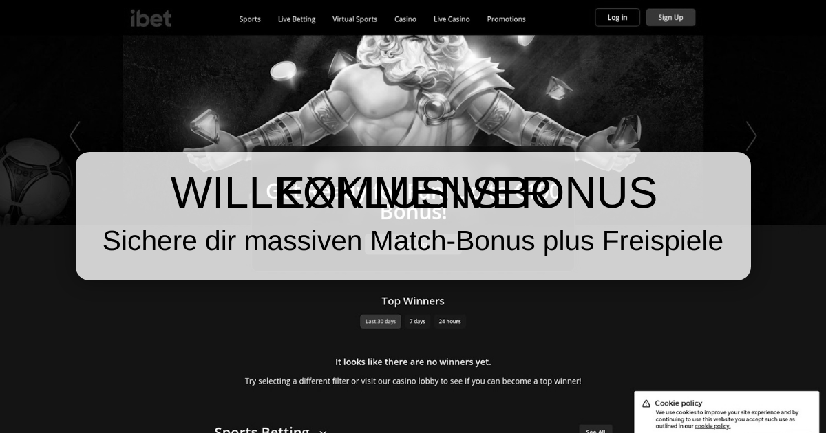 Ibet Casino welcome bonus